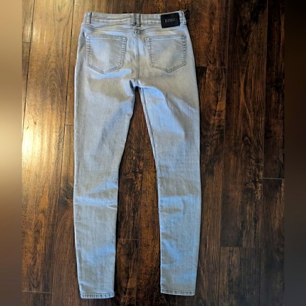 3/$30 EUC Claudie Pierlot 38 Light Grey Stretch Skinny Jeans - Picture 8 of 9